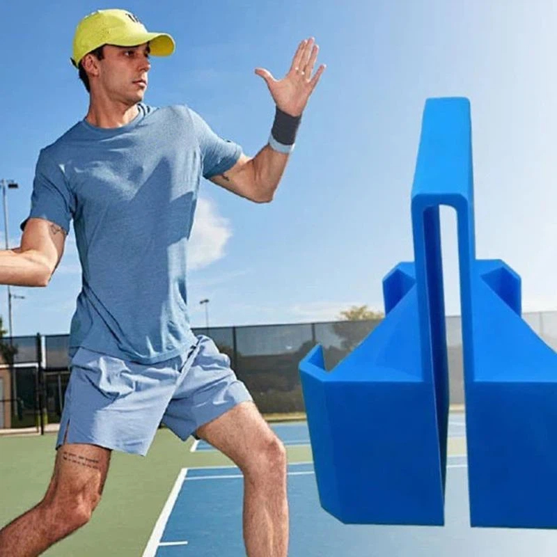 Badminton Outdoor - ที่ยึดโทรศัพท์สำหรับกล้องติดตาข่ายเทนนิส 2 ชิ้น ที่ยึดโทรศัพท์สำหรับบันทึกวิดีโอกีฬากลางแจ้ง สำหรับแบดมินตัน เบสบอล