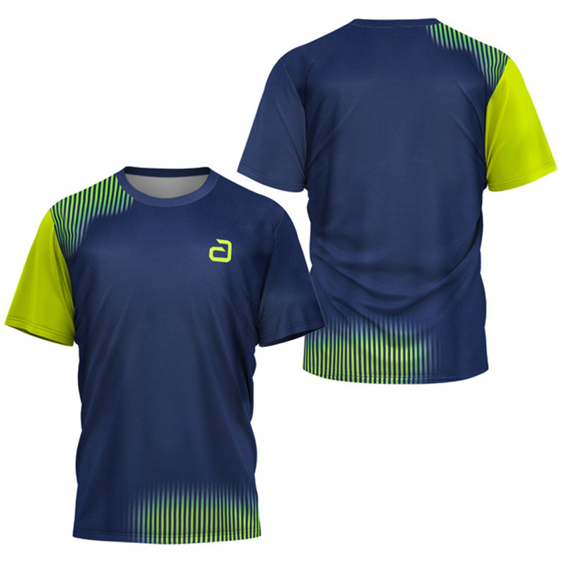 Badminton Scoreboard - เสื้อยืดเทเบิลเทนนิสผู้ชาย ลายใต้ผิวน้ำ เสื้อยืดเทนนิสแบดมินตันฤดูร้อนสำหรับผู้ชาย เสื้อยืดแขนสั้นแห้งเร็วสำหรับสโมสรเทเบิลเทนนิส