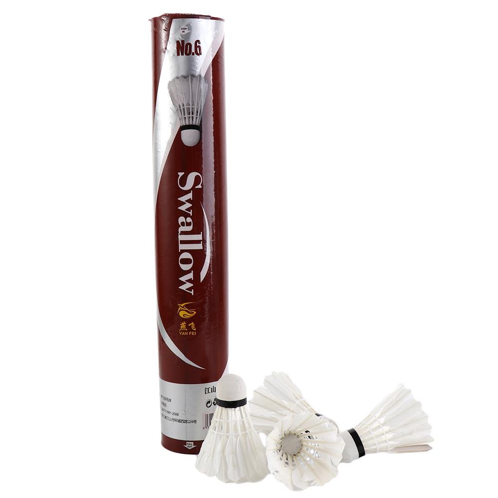 Badminton Event - ลูกขนไก่แบดมินตันแบบยืดหยุ่น ทนทานเป็นพิเศษ ทำจากไม้ก๊อก สำหรับเล่นกีฬากลางแจ้ง 12 ลูก
