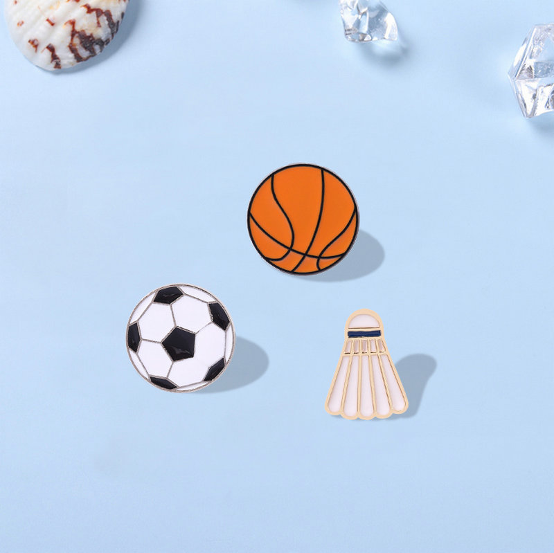 แฟชั่นกีฬาEnamel Pin Badge Cus - Badminton Icon บทวิจารณ์และราคา