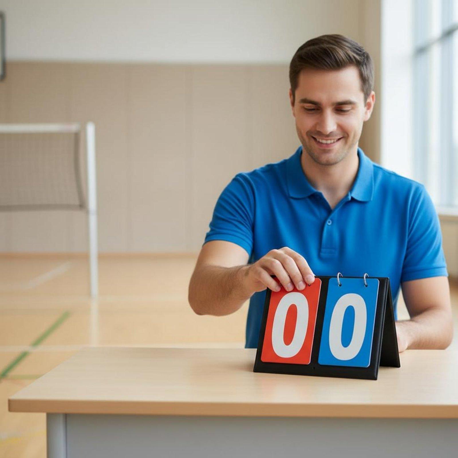 กระดานคะแนนกีฬาหนังหนา แบบพลิก - Badminton Scoreboard บทวิจารณ์และราคา