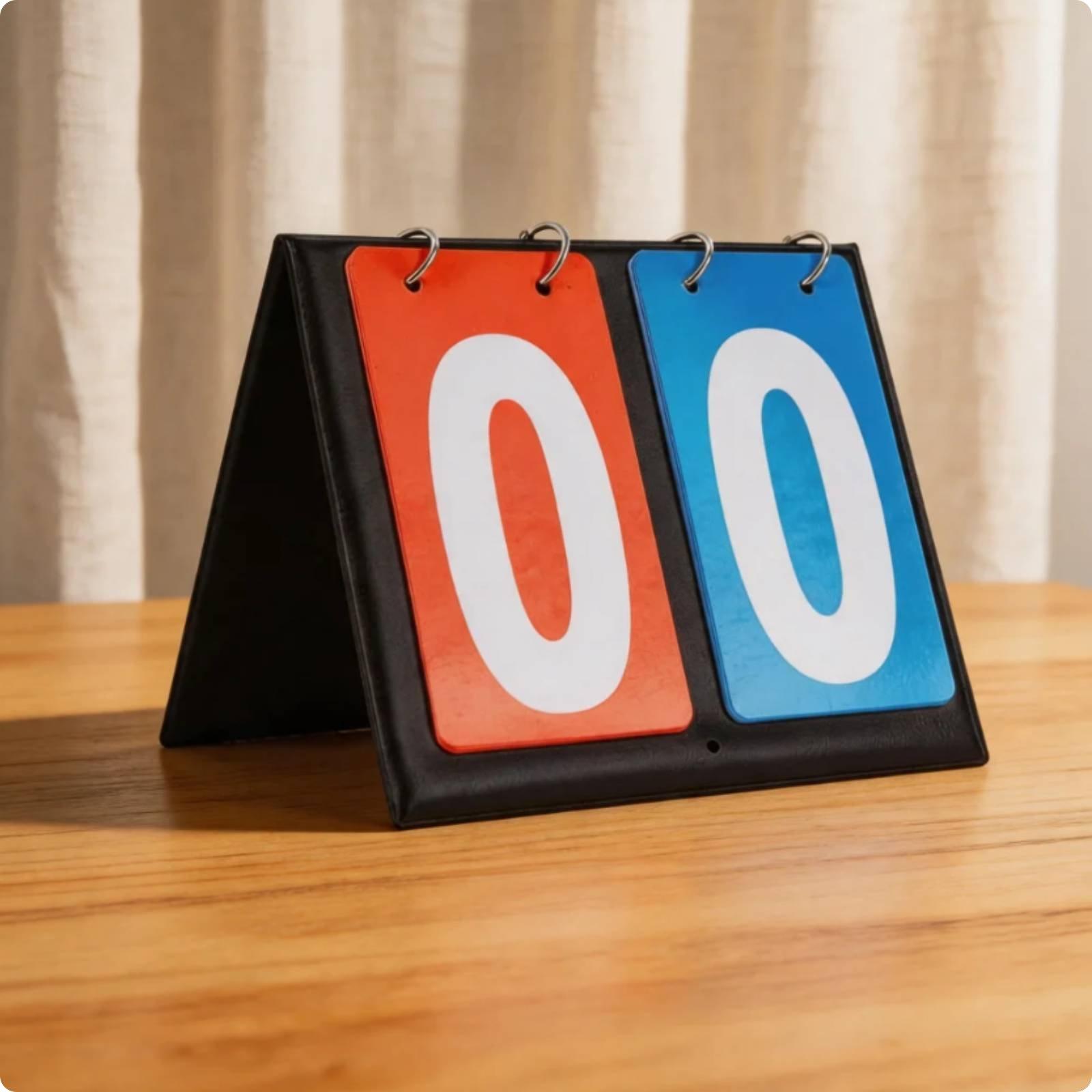 กระดานคะแนนกีฬาหนังหนา แบบพลิก - Badminton Scoreboard บทวิจารณ์และราคา