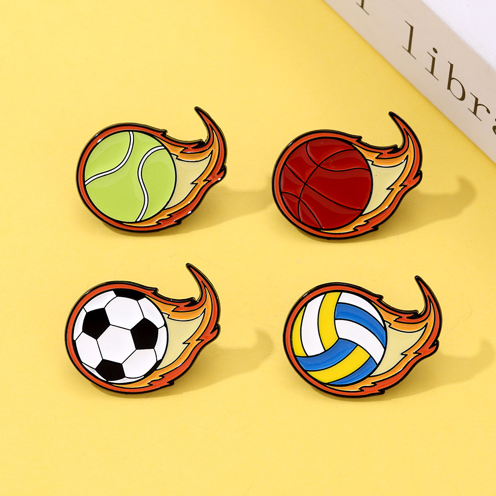เข็มกลัดรูปทรงลูกบอลเปลวไฟการ์ - Badminton Icon บทวิจารณ์และราคา