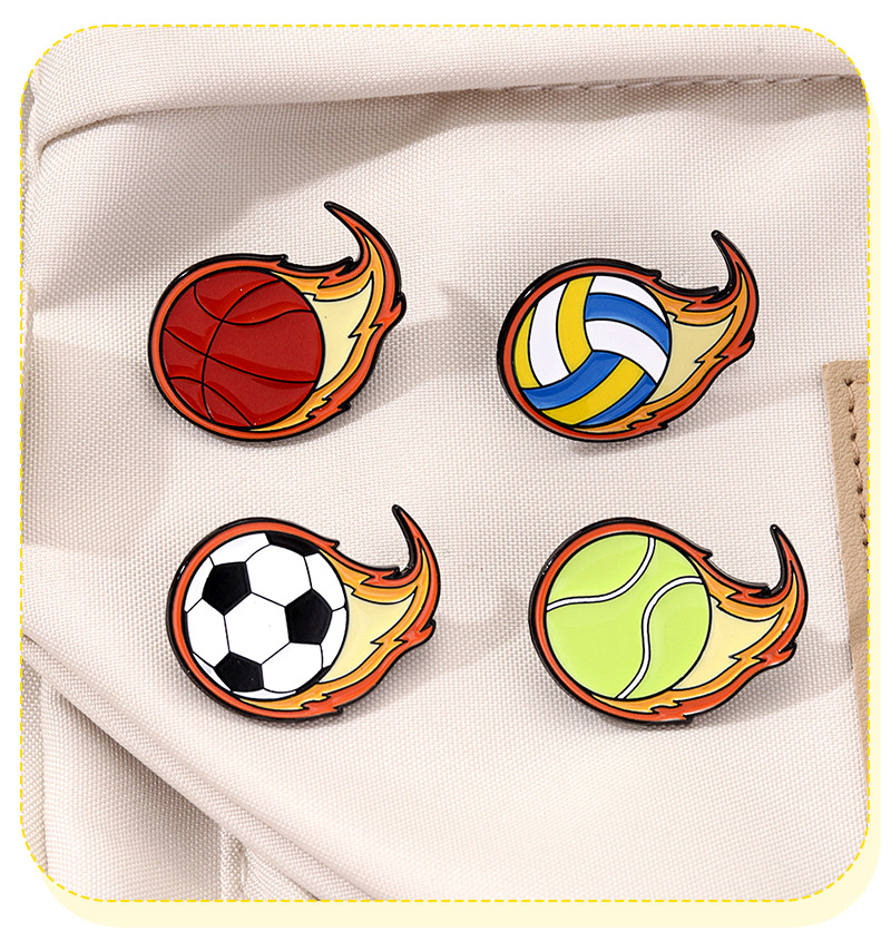 เข็มกลัดรูปทรงลูกบอลเปลวไฟการ์ - Badminton Icon บทวิจารณ์และราคา