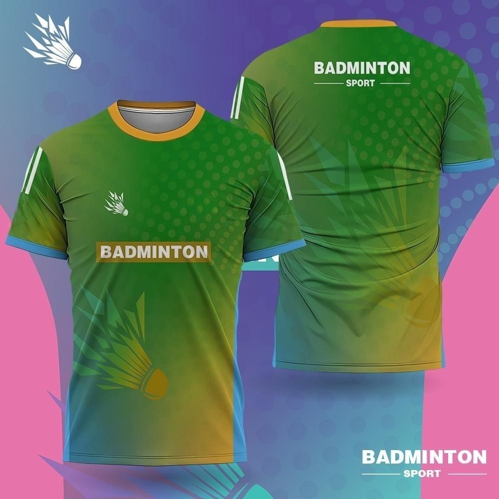 เสื้อแบดมินตันผู้ชายลายไล่สีพิ - Badminton Outdoor บทวิจารณ์และราคา