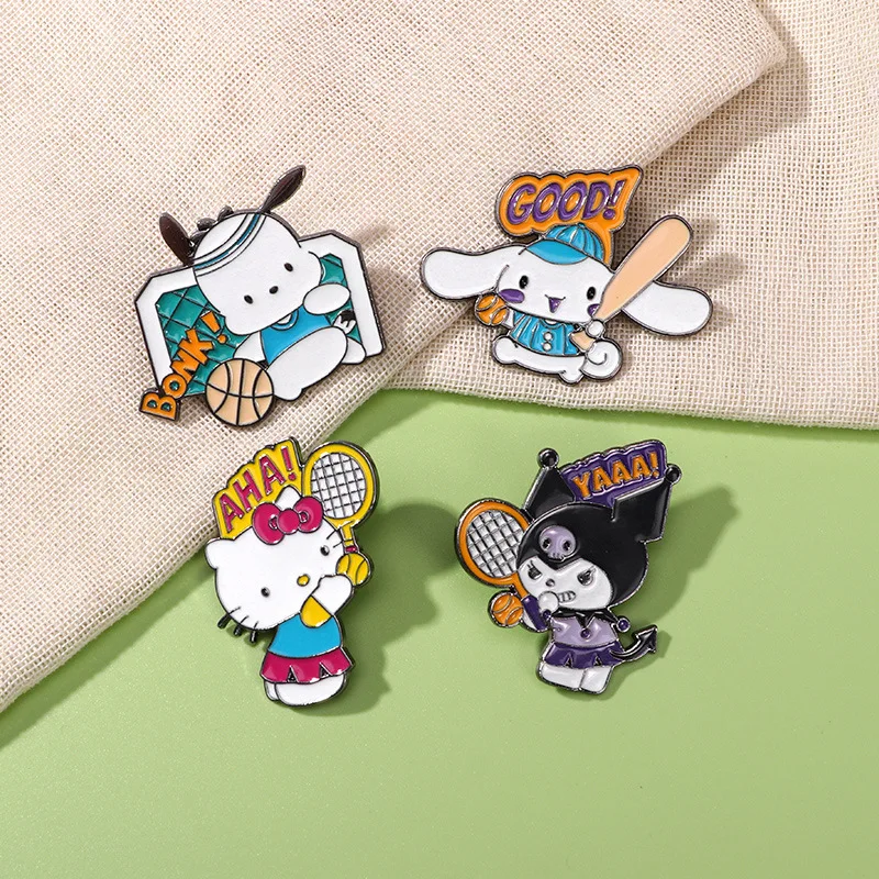 การ์ตูน Sanrio ป้ายโลหะนักเรีย - Badminton Icon บทวิจารณ์และราคา